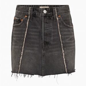 Levis Recrafted Black Denim Skirt